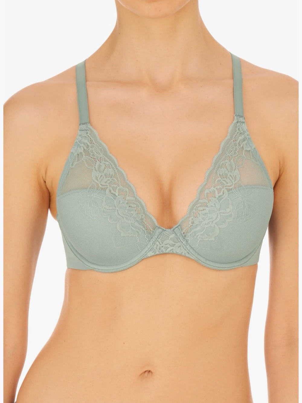 Natori Sage Green Lace Underwire Bra